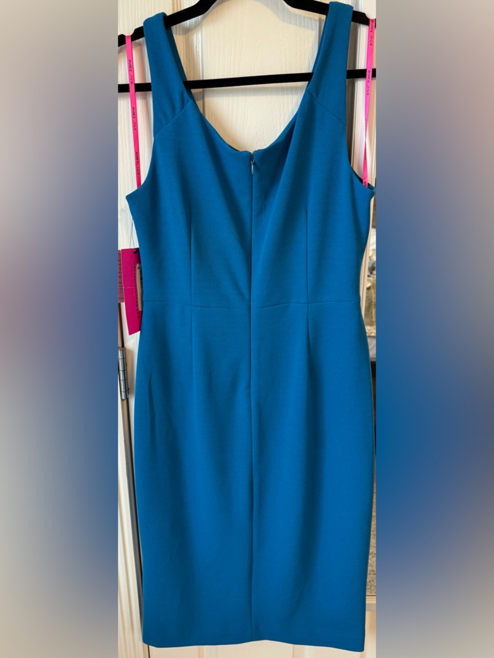 Betsey Johnson Blue Crepe Cocktail Dress Size 8 NWT - Picture 3 of 7